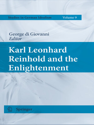 cover image of Karl Leonhard Reinhold and the Enlightenment